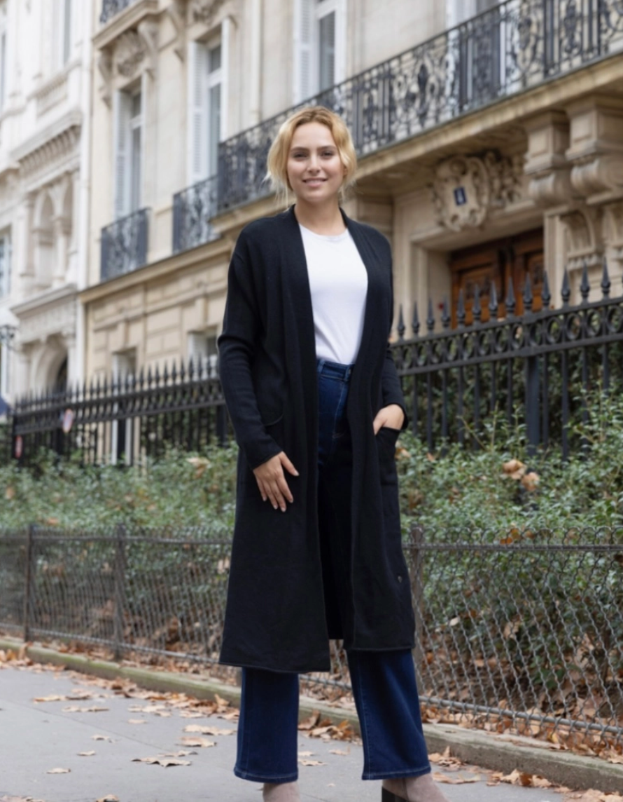 Long Cardigan - 0161 - Black