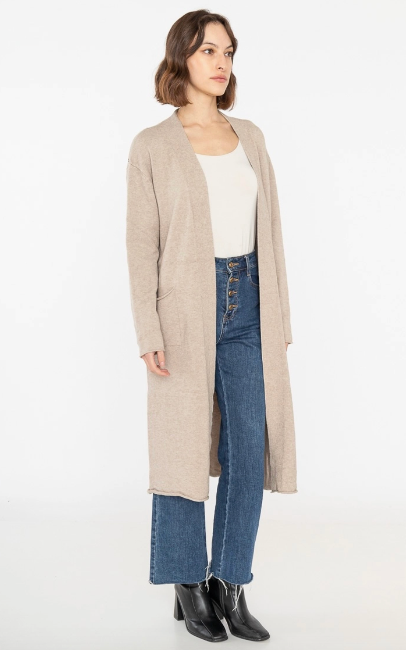 Long Cardigan - 0161 - Tan