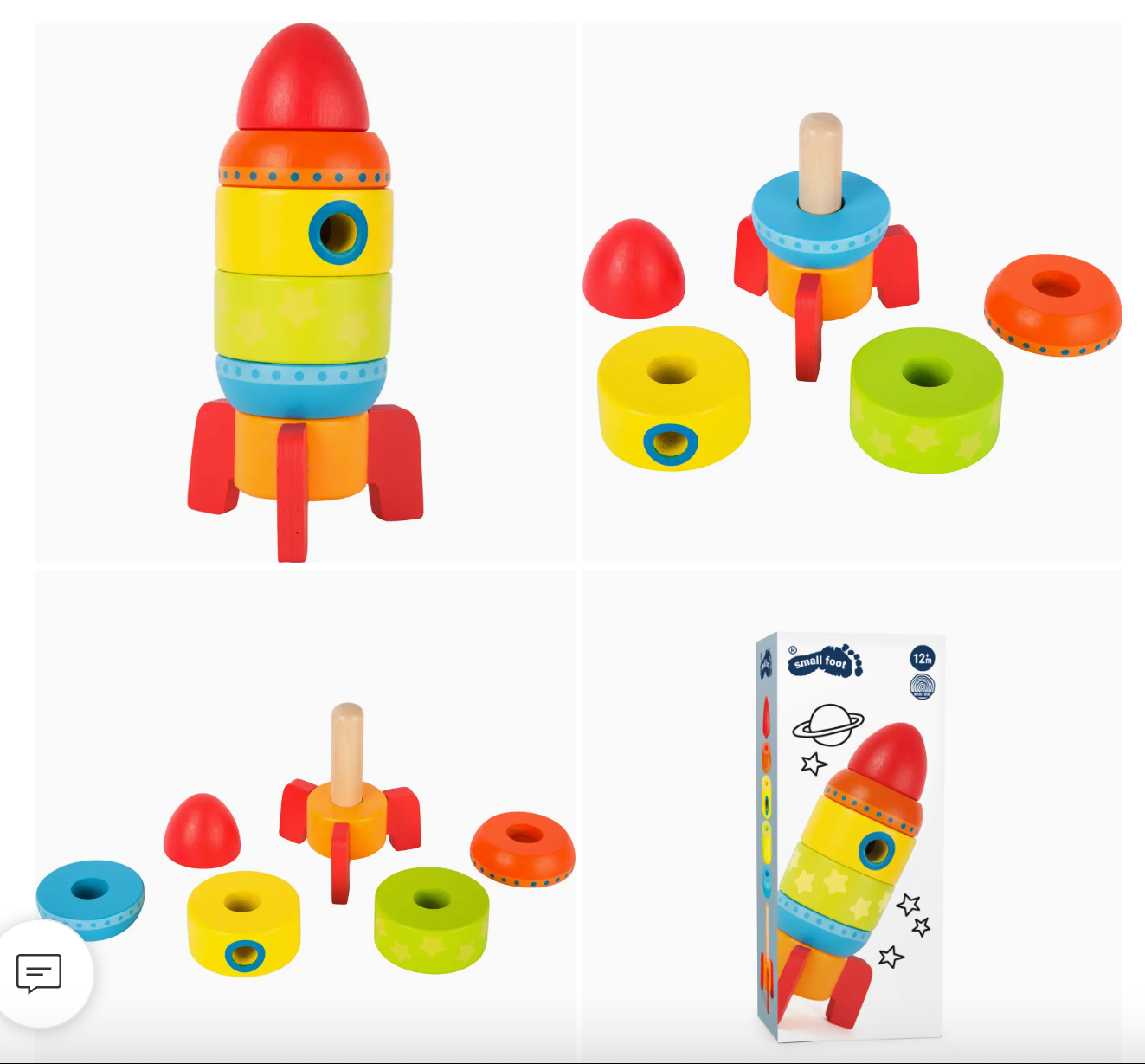 Small Foot - Colorful Stacking Rocket