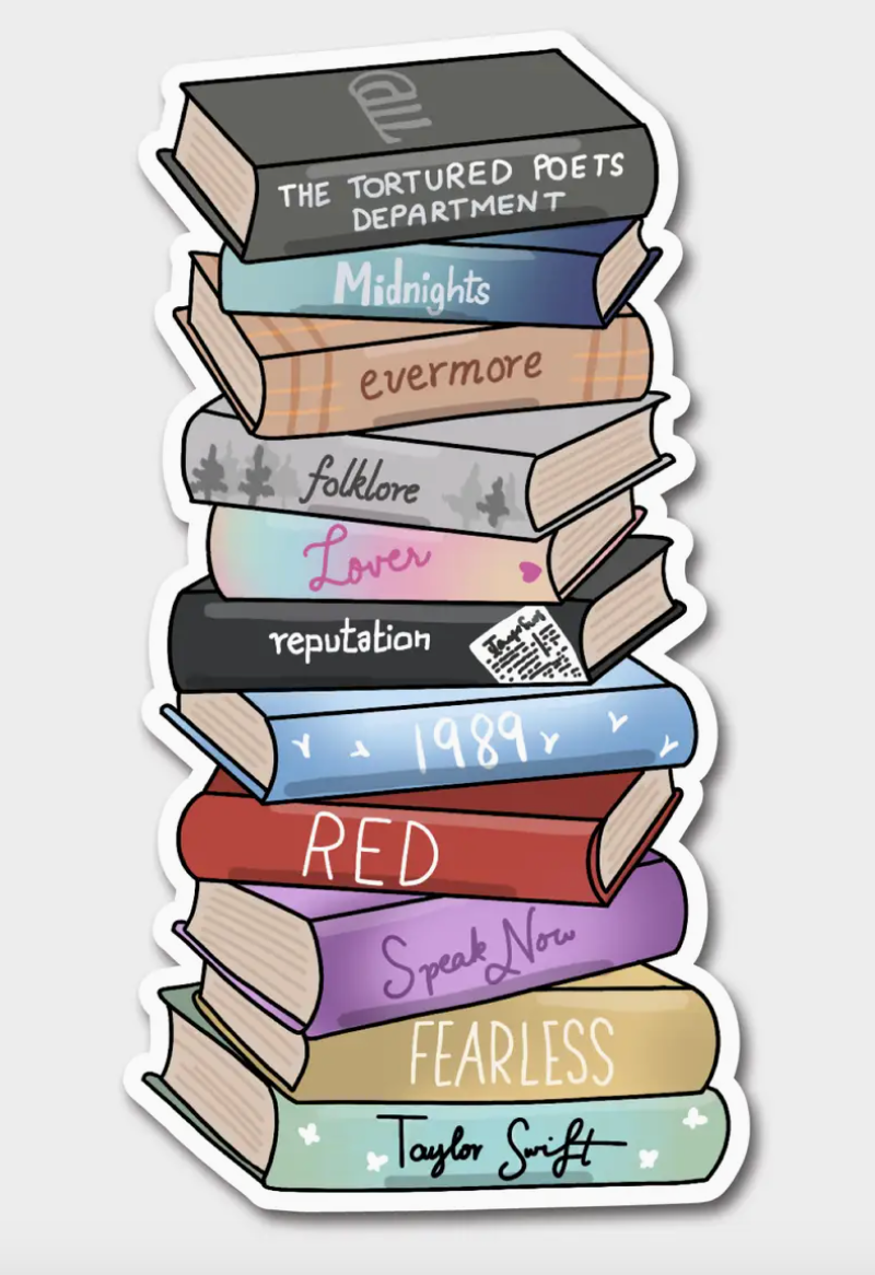 FN - Taylor Swift Albums As Books Sticker