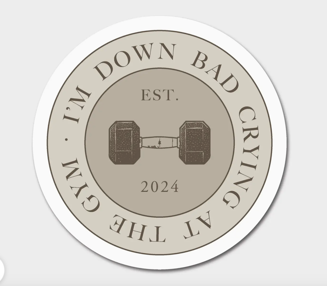 FN - ...Crying At the Gym - Sticker