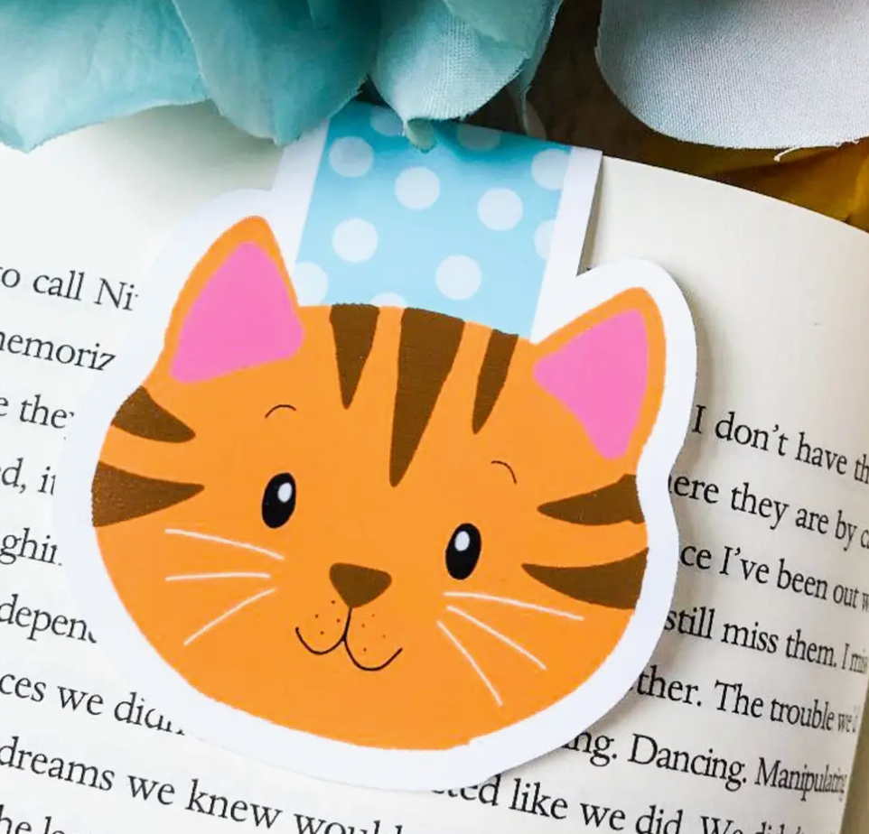 ECD - Orange Cat Magnetic Bookmark