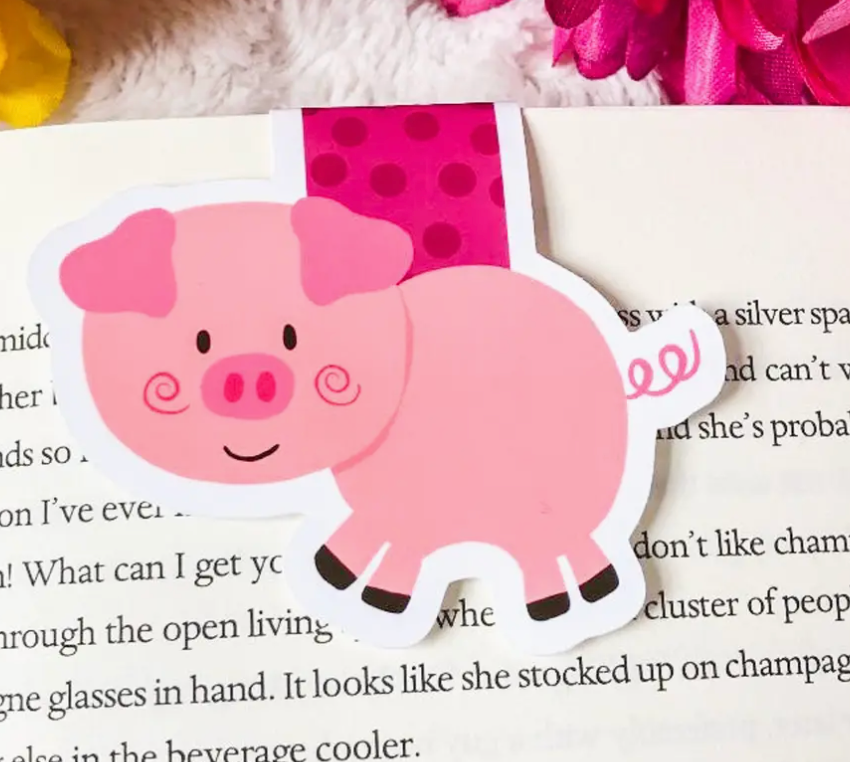 ECD - Pig Magnetic Bookmark