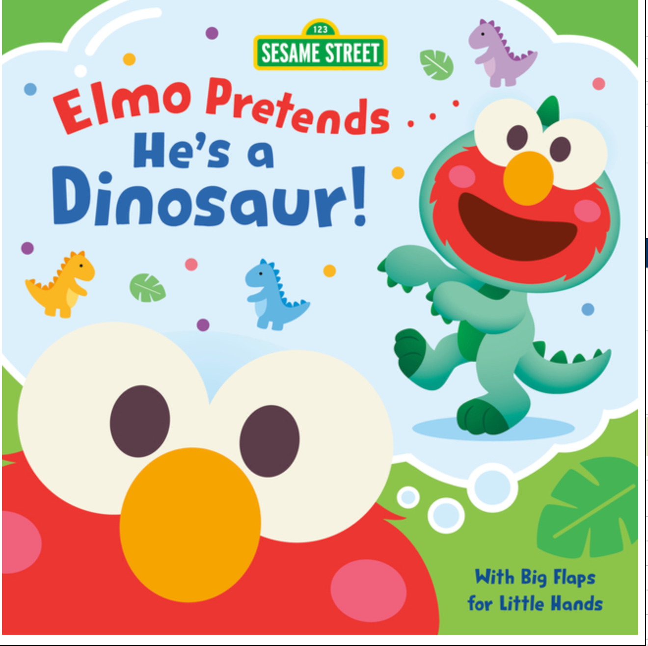 Elmo Pretends He's A Dinosaur! -BB