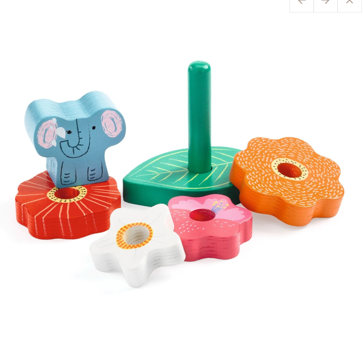 DJECO - Puzz & Stack Happy Wooden Puzzle