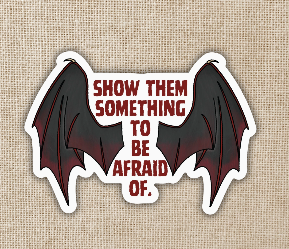 WE - Something To Be Afraid of Sticker | Crowns...