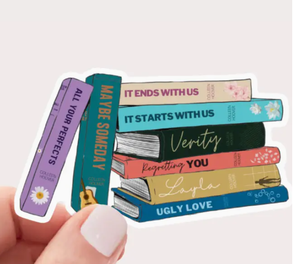 IAP - Colleen Hoover Book Stack Sticker