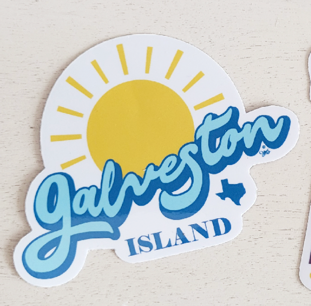 STICKER - Galveston Sun