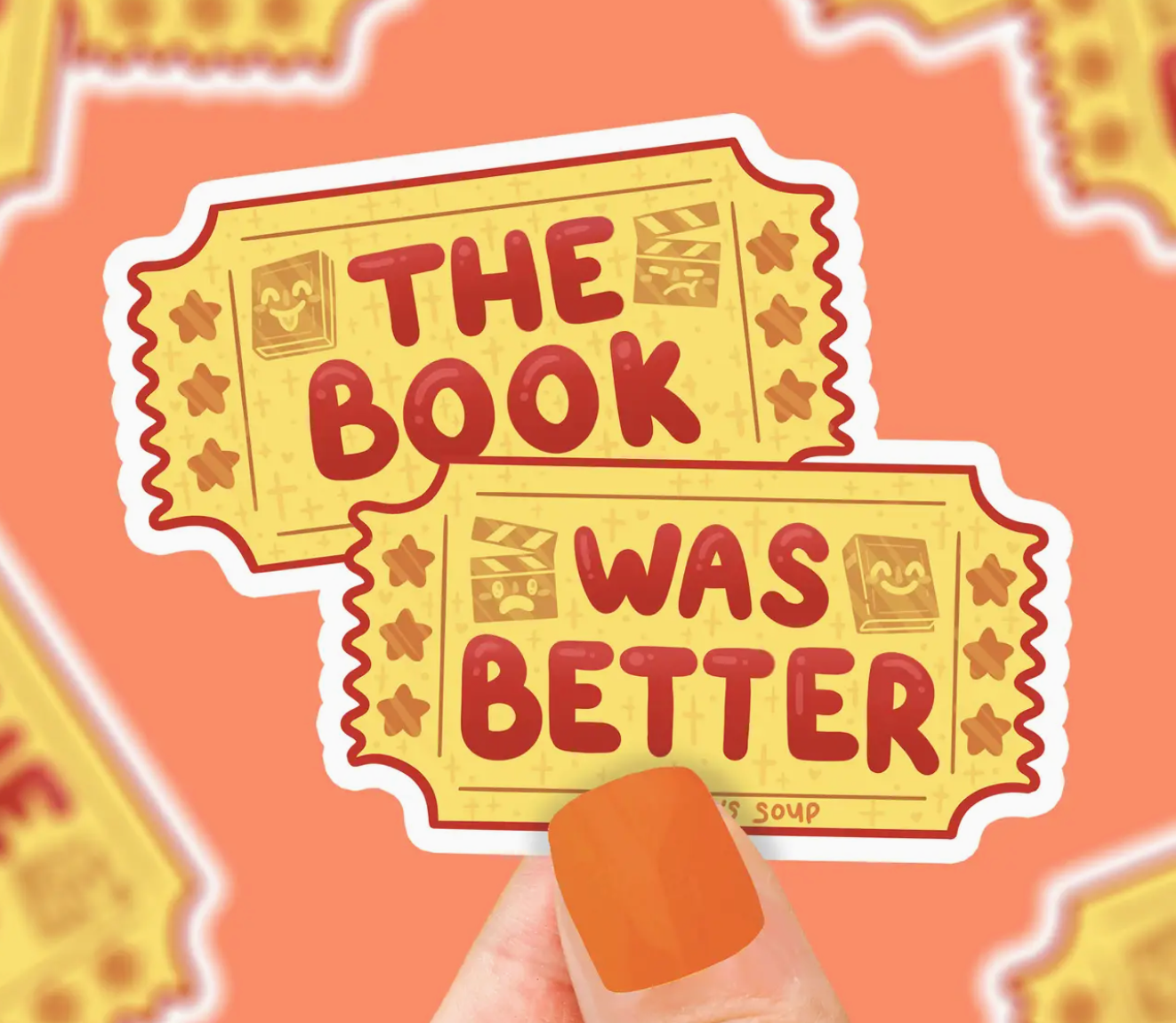 TS - The Book Was Better Sticker