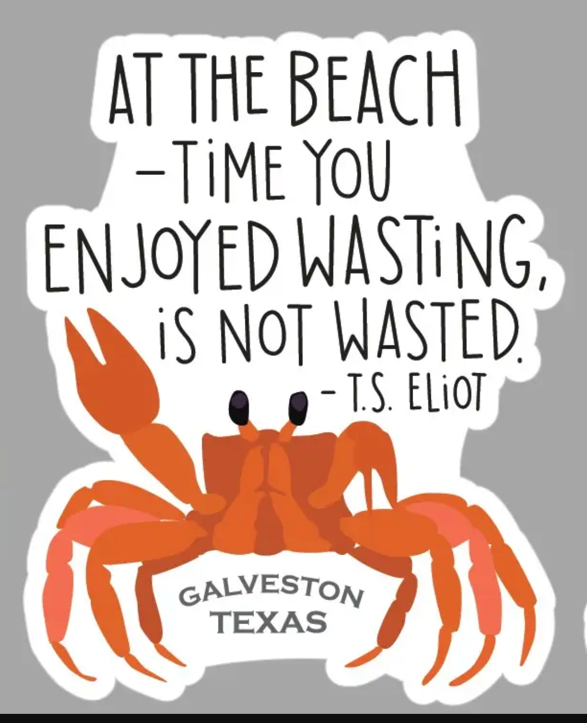 A2 - At the Beach Vinyl Sticker