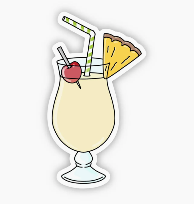 BM - Pina Colada Cocktail Sticker