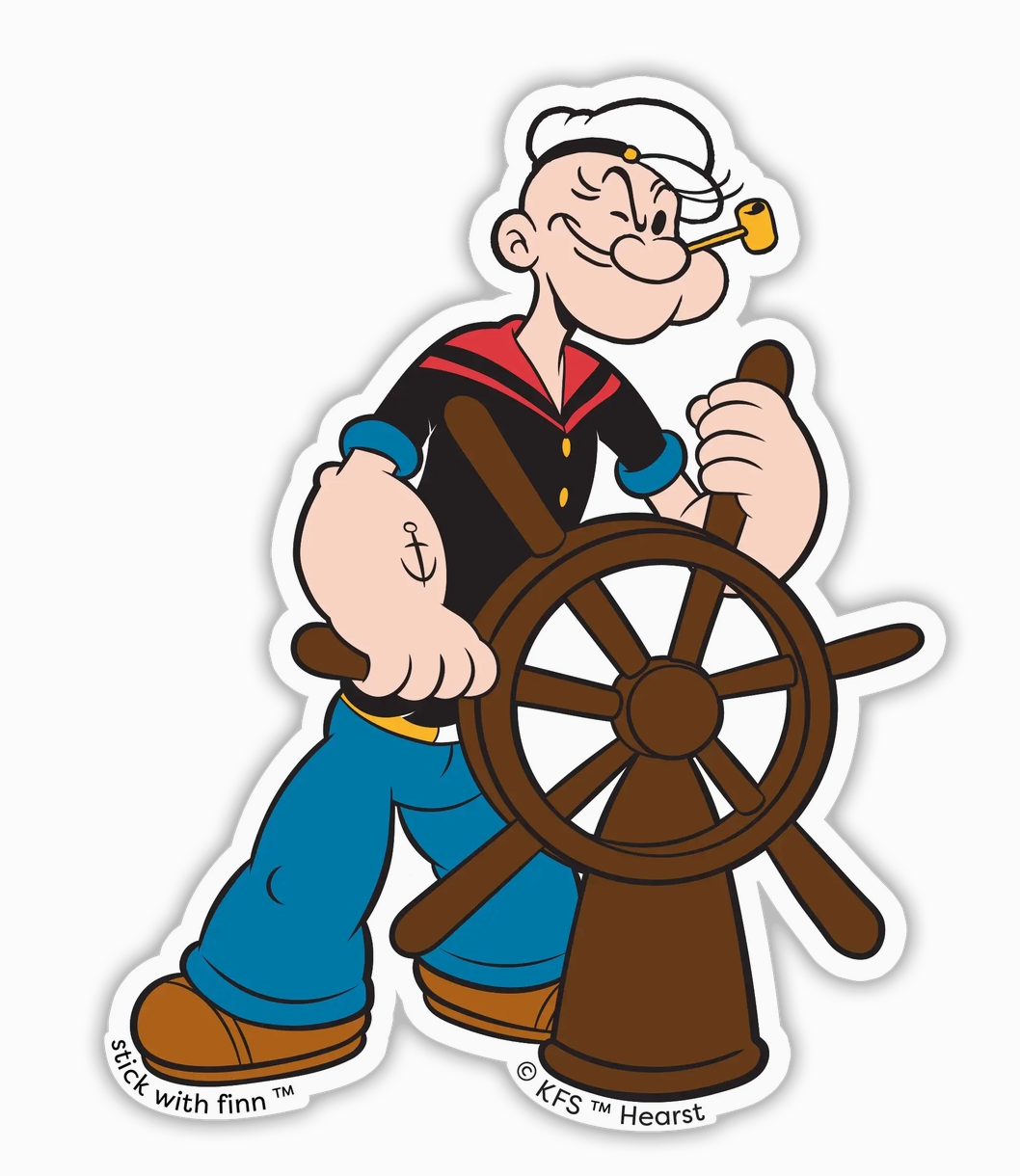 SWF- Popeye Boat Sticker