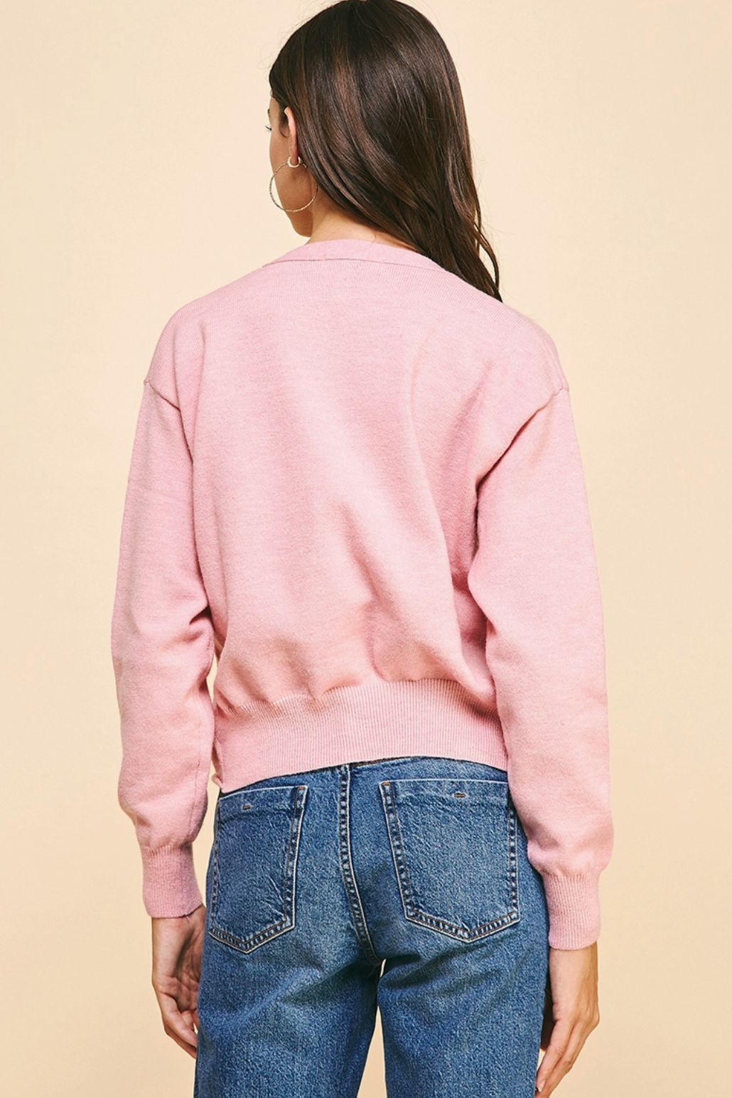 CARDIGAN- 5043-Pink- M/L