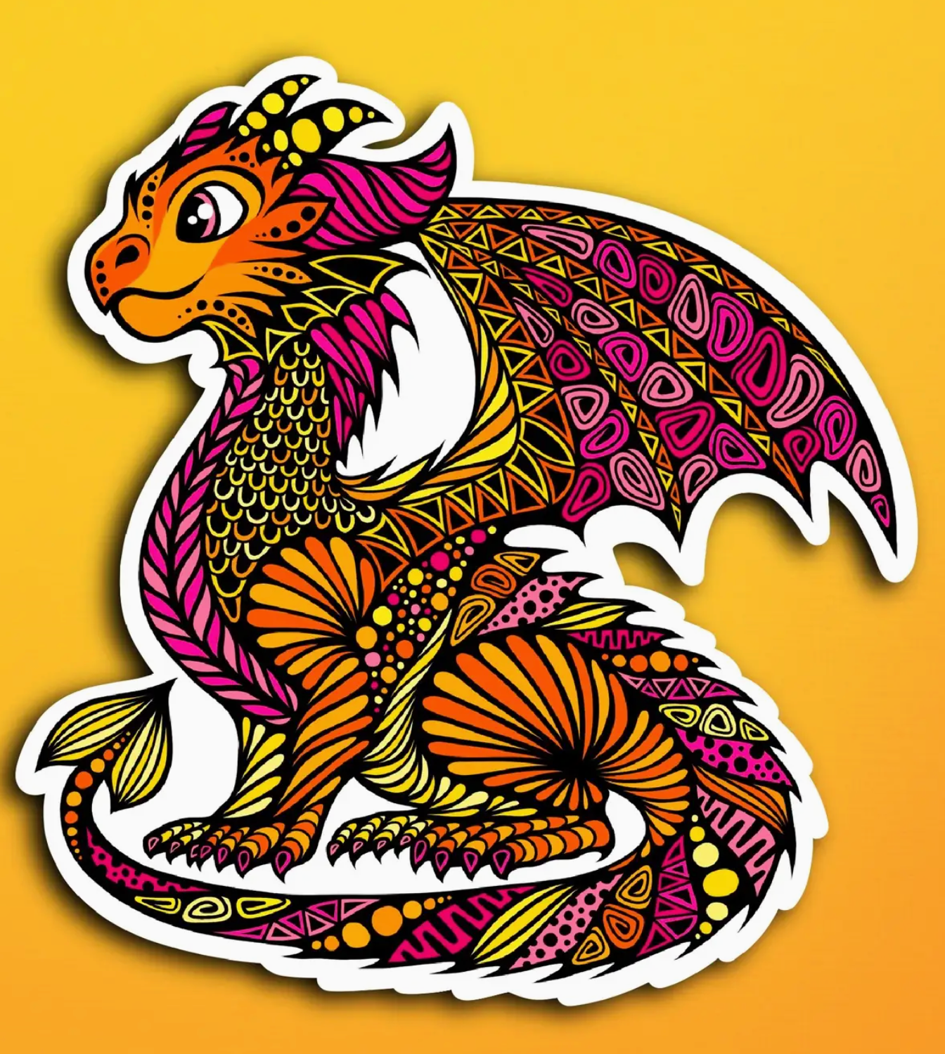 ZD- Ember the Dragon Sticker (Waterproof)