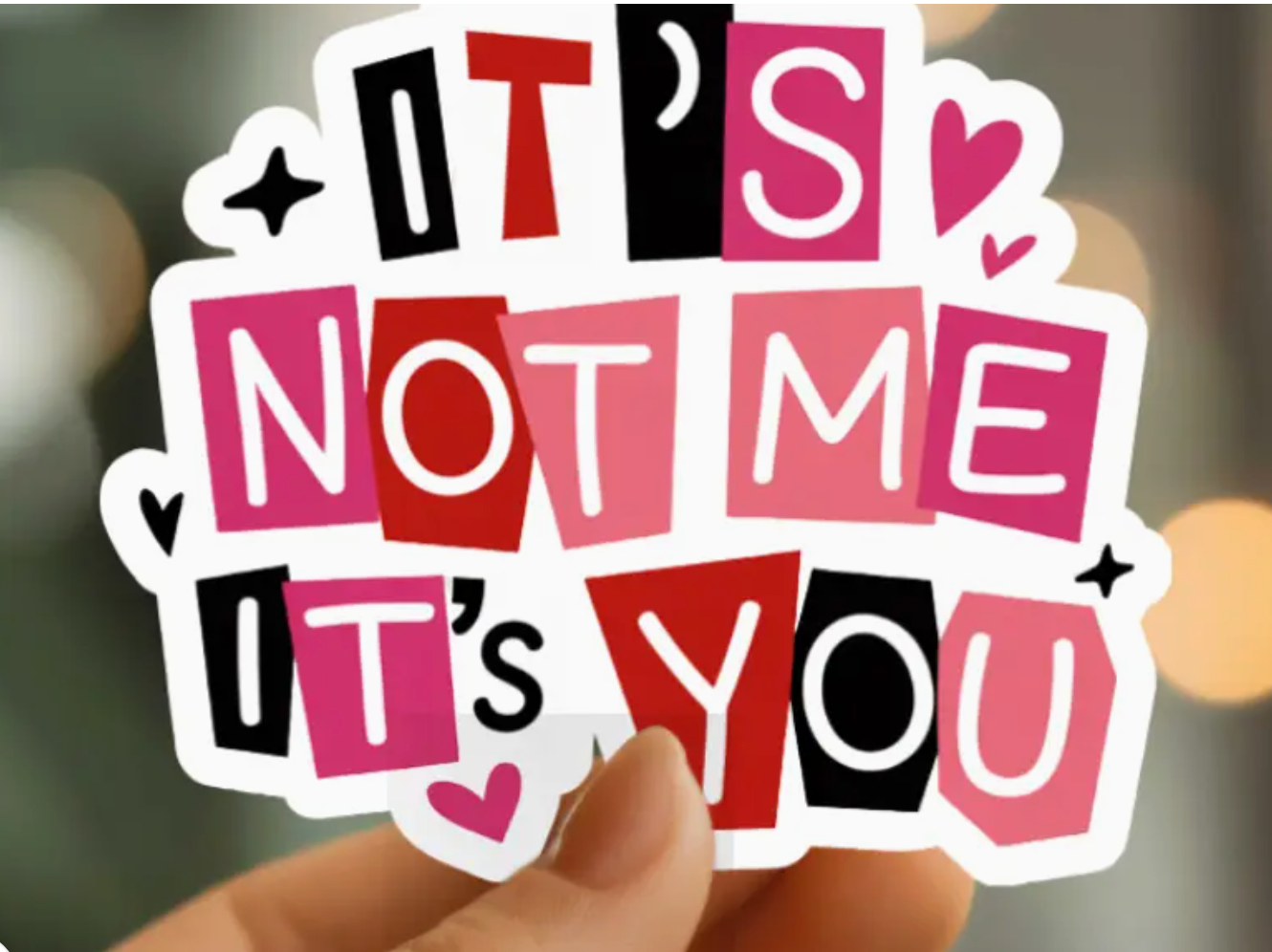 MMT- It's Not Me, It's You Sticker
