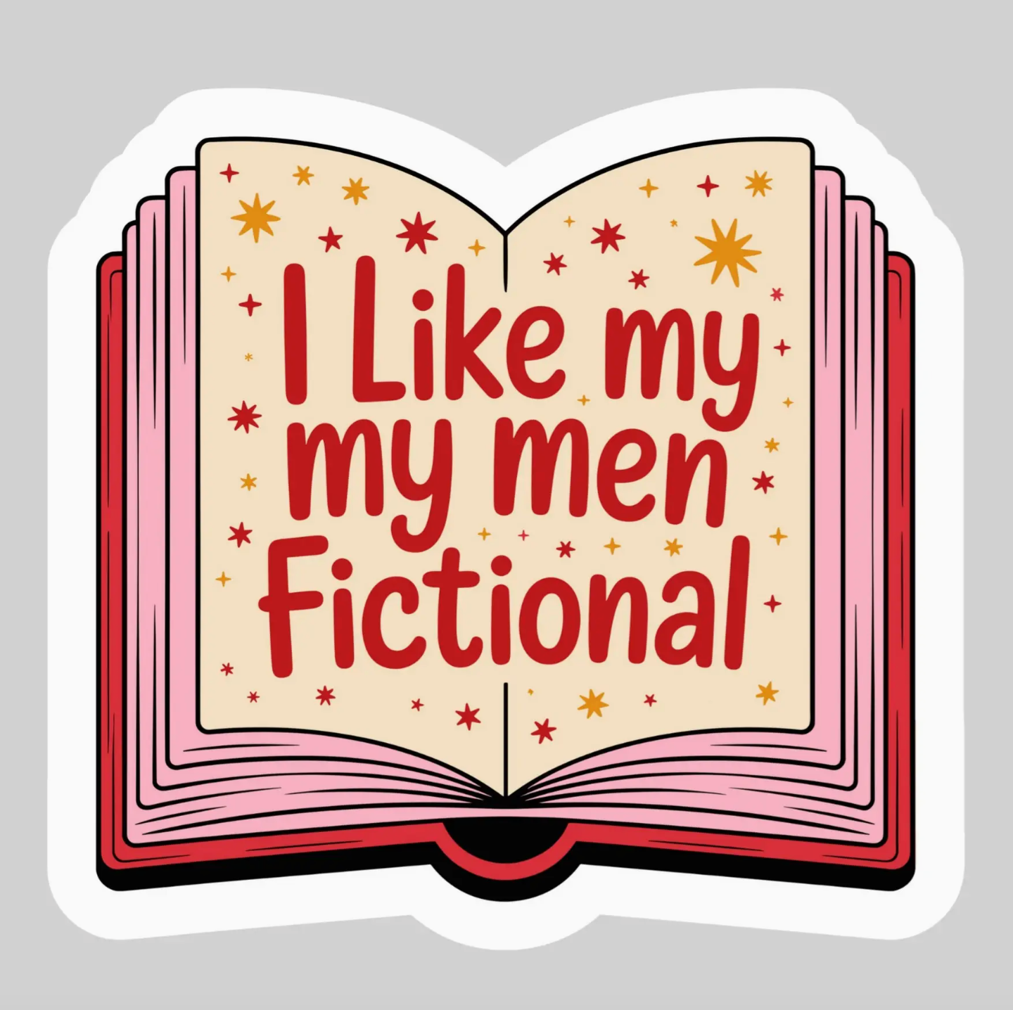 PB- I Like My Men Fictional Sticker