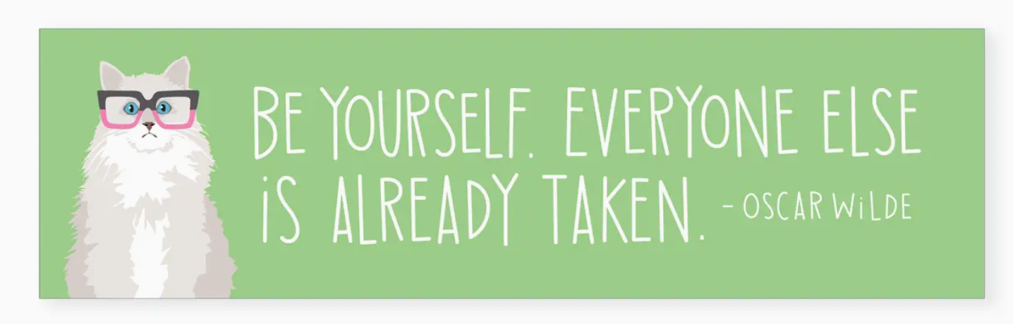 A2 - Oscar Wilde Be Yourself Quote - Bookmark