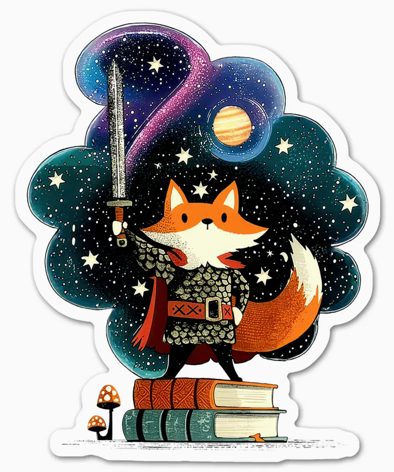 LP - Cosmic Fox Knight Sticker