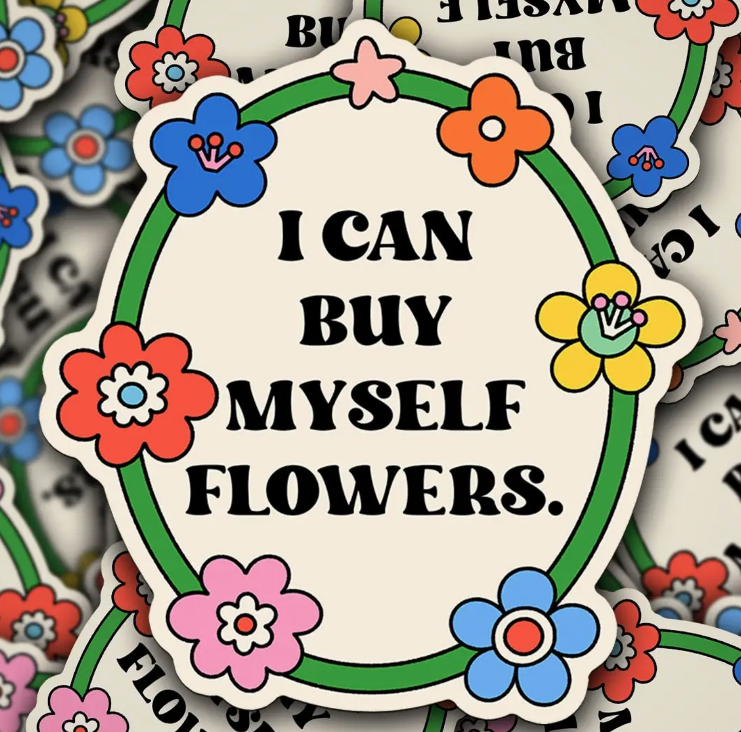 SR- Vinyl Decal Flowers Sticker
