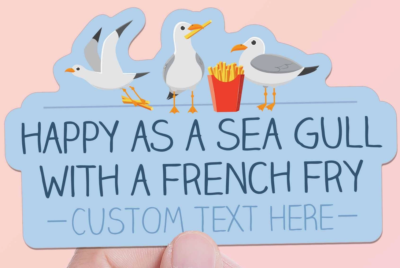 SS Custom Sea Gull w/ French Fry Sticker