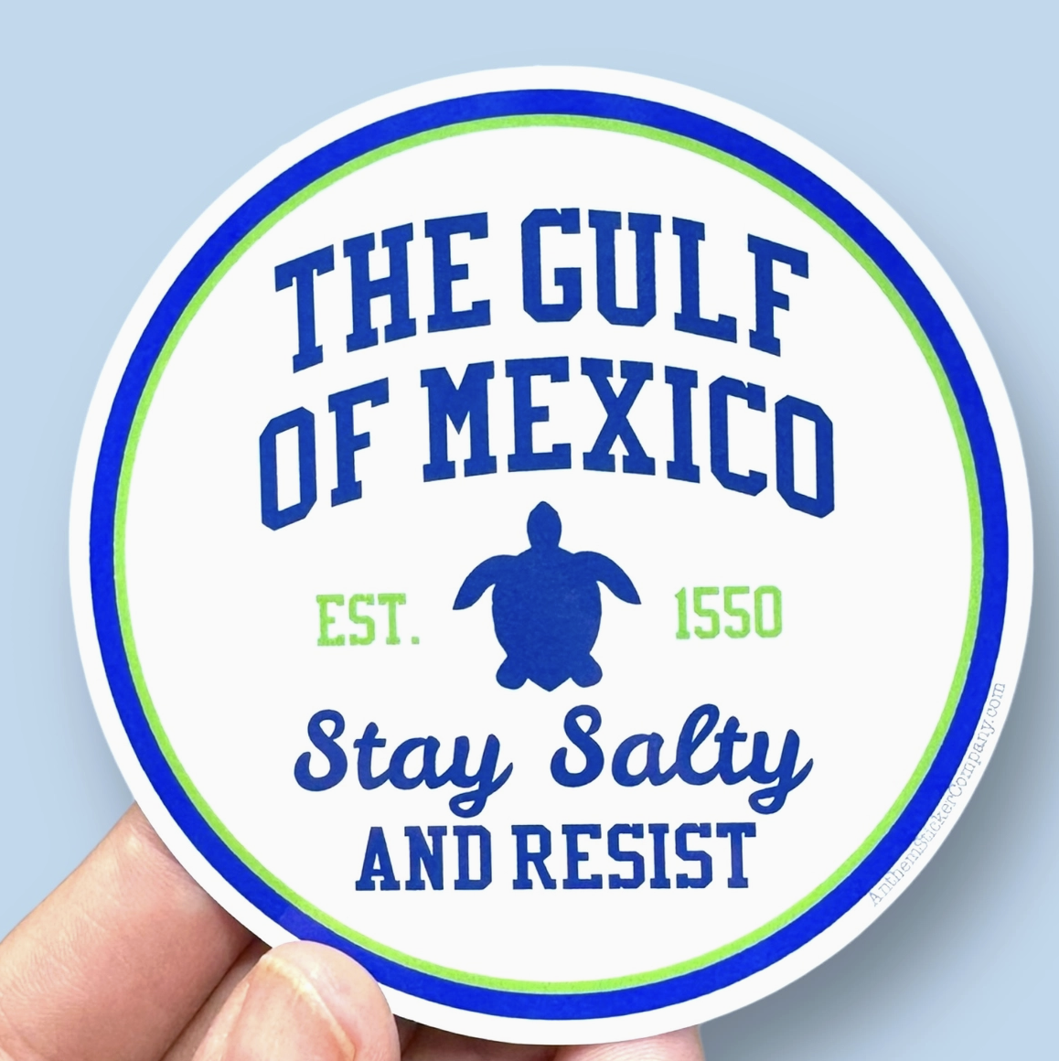 ASC - The Gulf of Mexico Stay Salty and Resist Vinyl Sticker
