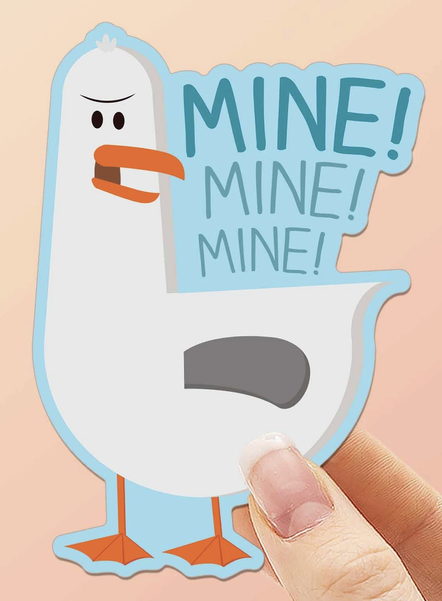 SS - Mine Sea Gull Sticker