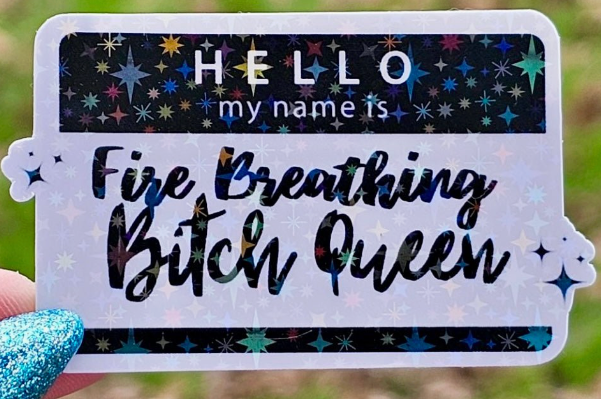 AN - Tog Fire Breathing B Queen Sticker
