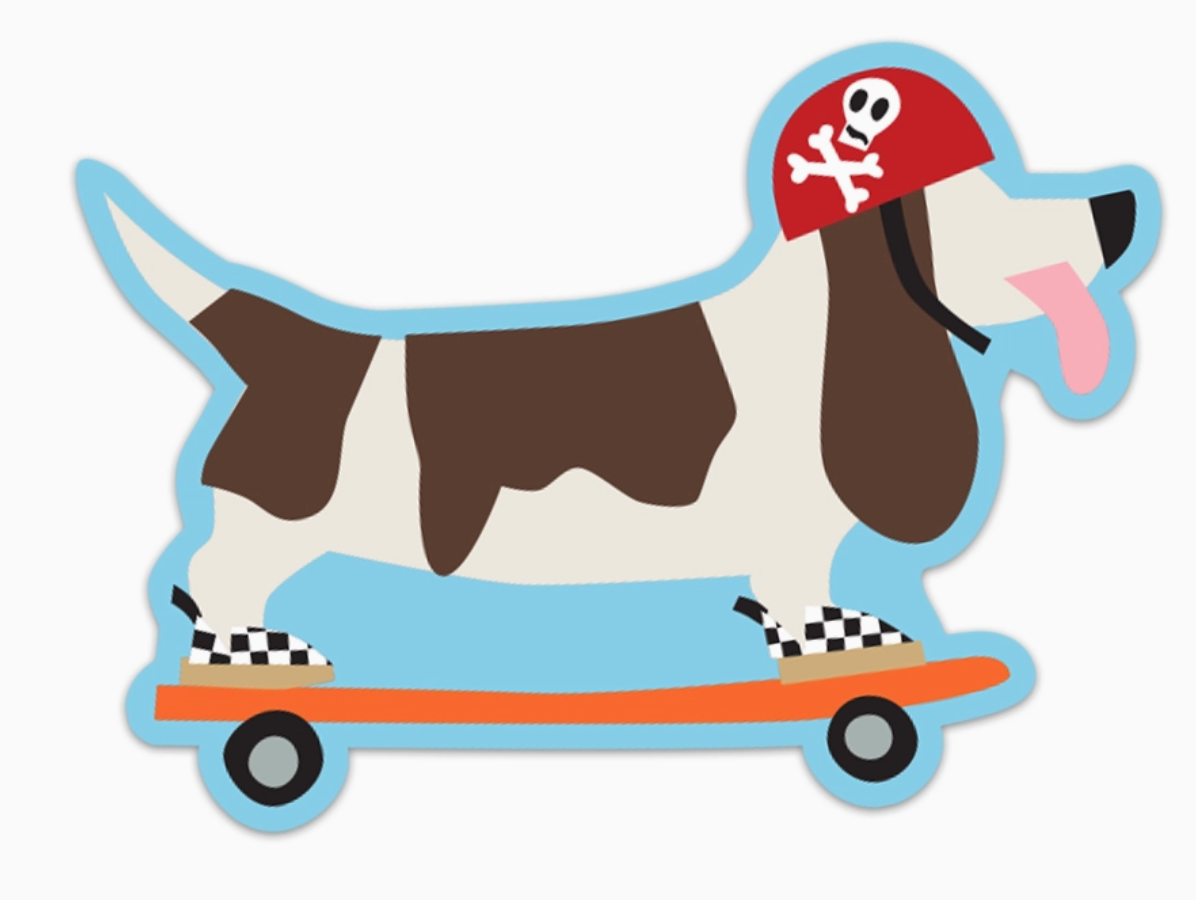 RNS - Skater Dog Sticker