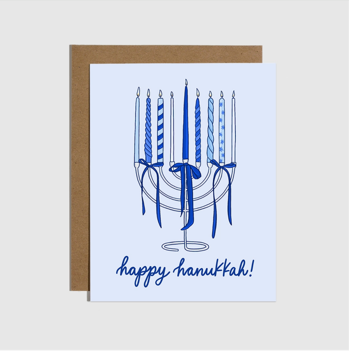BP- Candle Menorah Hanukkah Card