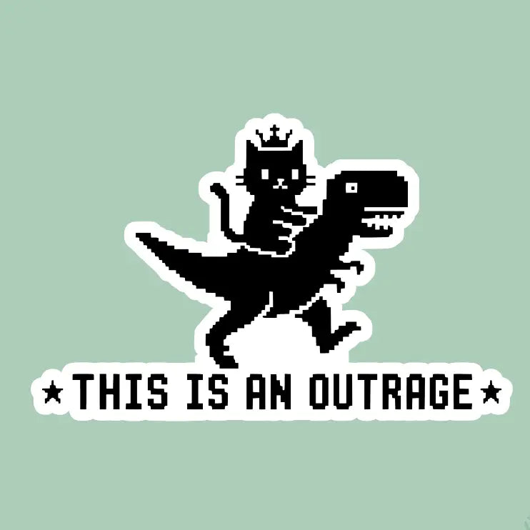 WW - This is an outrage offline sticker