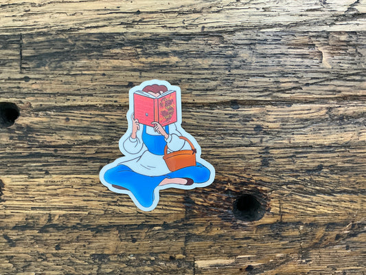 WW - Princess Reading A Court Of Thorns - sticker