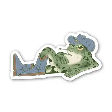 BM - Cowboy Frog Relaxed Sticker