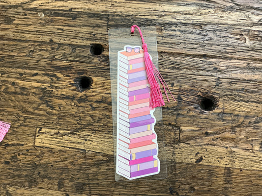 BOOKMARK - Pink Sunglasses w/ Tassel