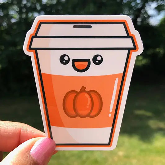 FD- Pumpkin Coffee Sticker