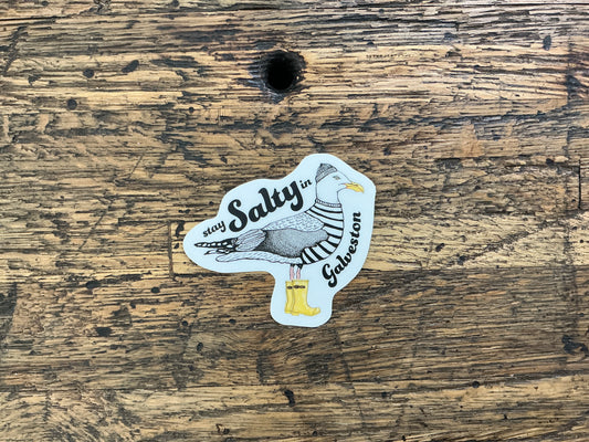 NE - Stay Salty in Galveston Sticker