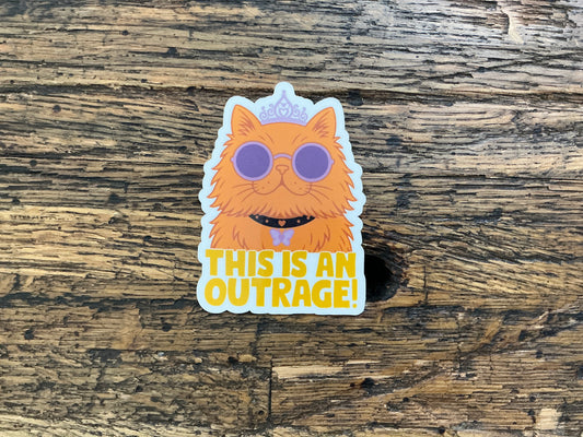 WW - Outrage Cat - sticker