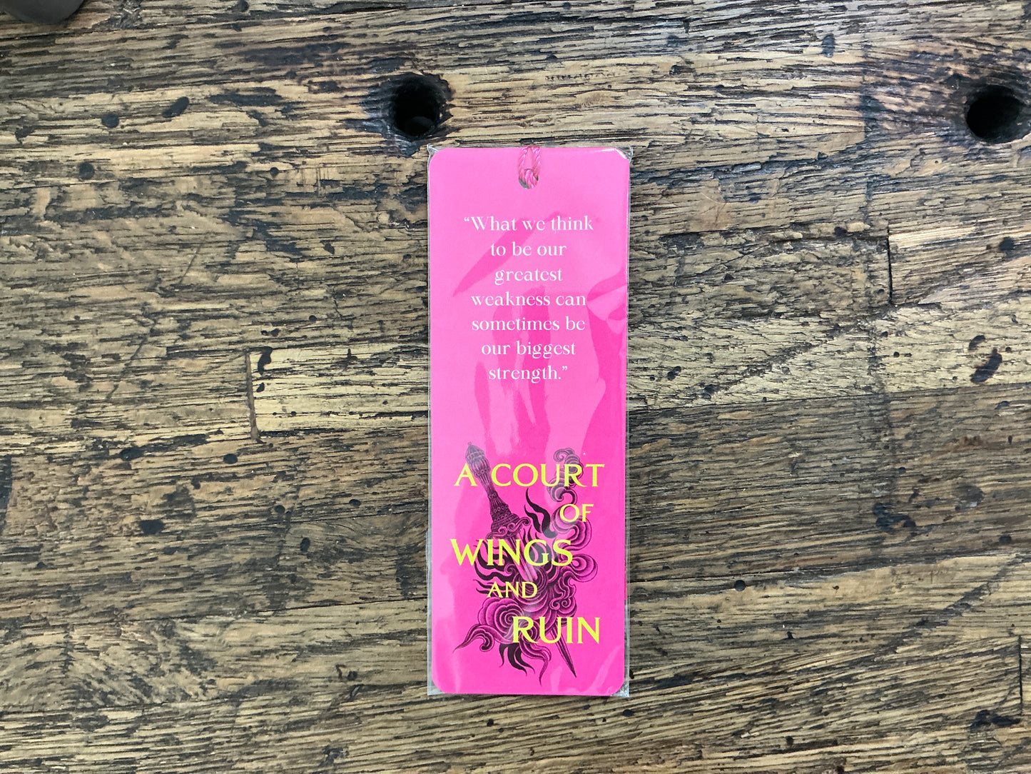 CS - SJM Quote Metal Bookmark (A Court of Wings and Ruin)