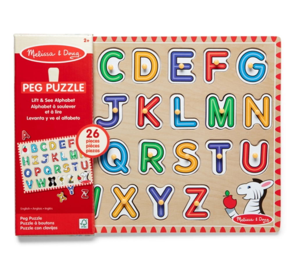 MELISSA & DOUG-  See-Inside Alphabet Peg Puzzle