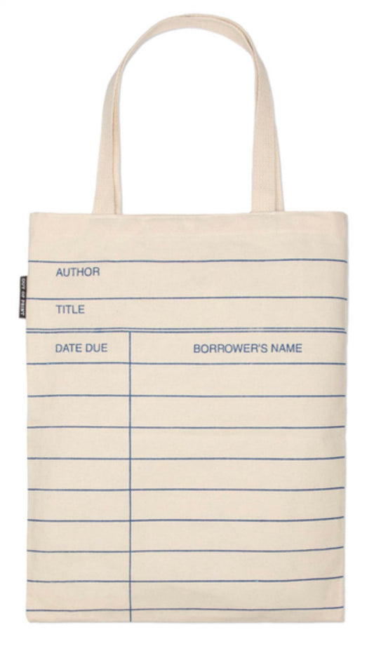 Library Card (Natural) Tote Bag