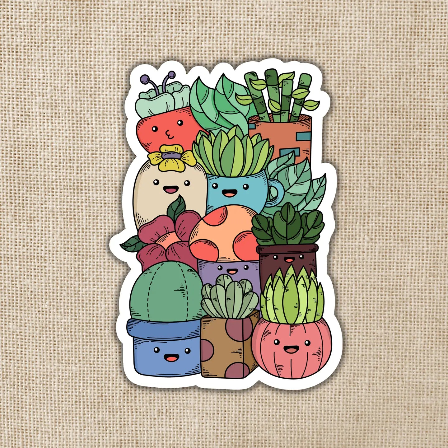 WE - Happy Potted Plants Pile