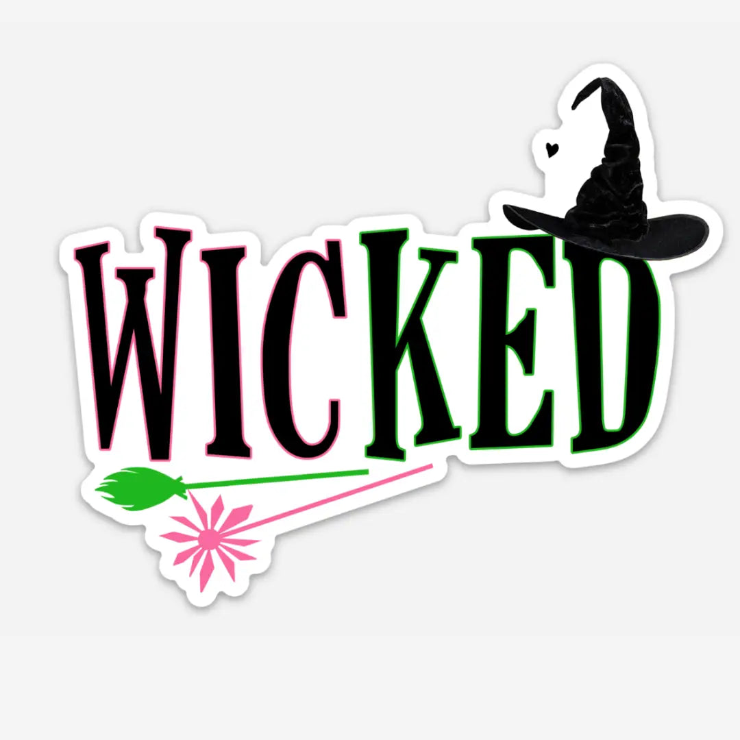 ND - Wicked Movie Musical Elphaba Galinda Witch Crown Sticker