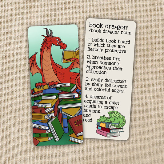 WE - Book Dragon Definition Bookmark