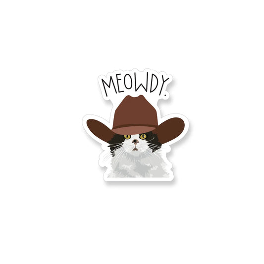 A2 - Meowdy Cat Vinyl Sticker