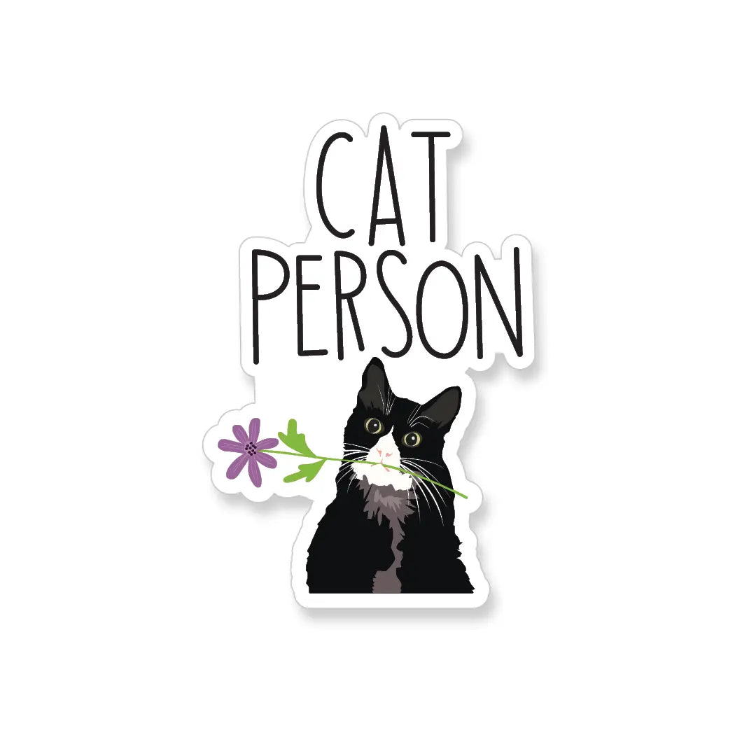 A2 - Cat Person Vinyl Sticker