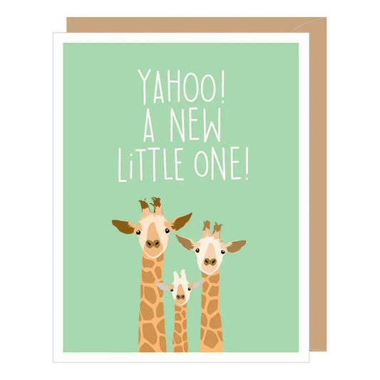 A2 - Giraffe New Little One Baby Card