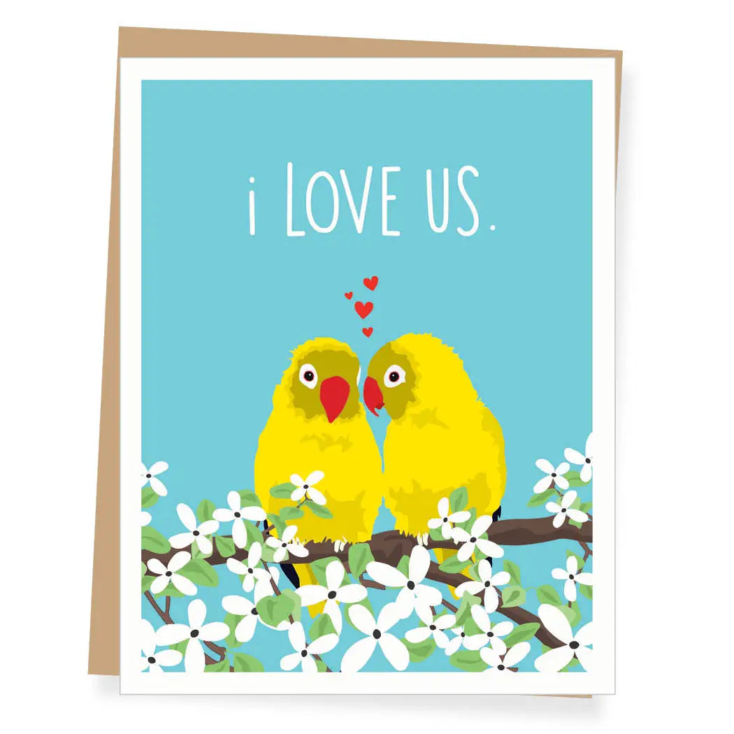 A2 - Love Birds Love Card