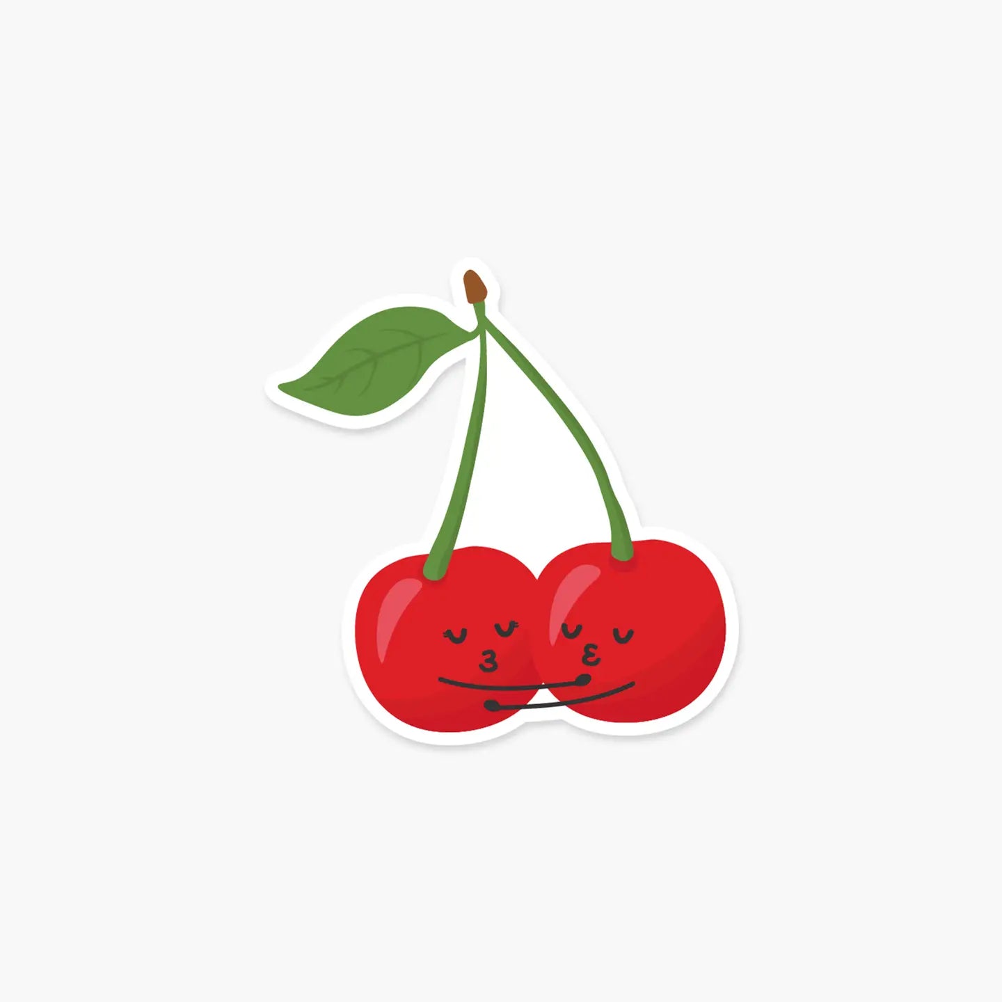 FN - Pair of Kissing Cherries - Love Sticker