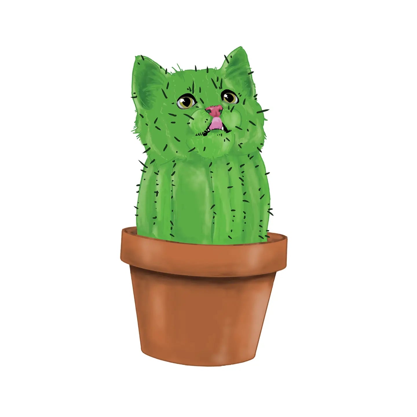 BM - Cacti Cat Sticker