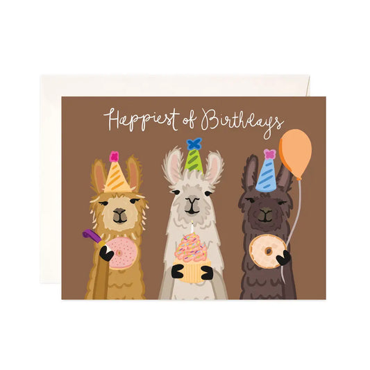 BWS - Llama Birthday Greeting Card