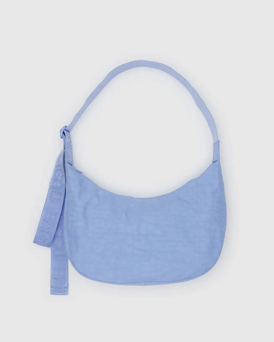 BAGGU - Medium Nylon Crescent Bag, French Blue